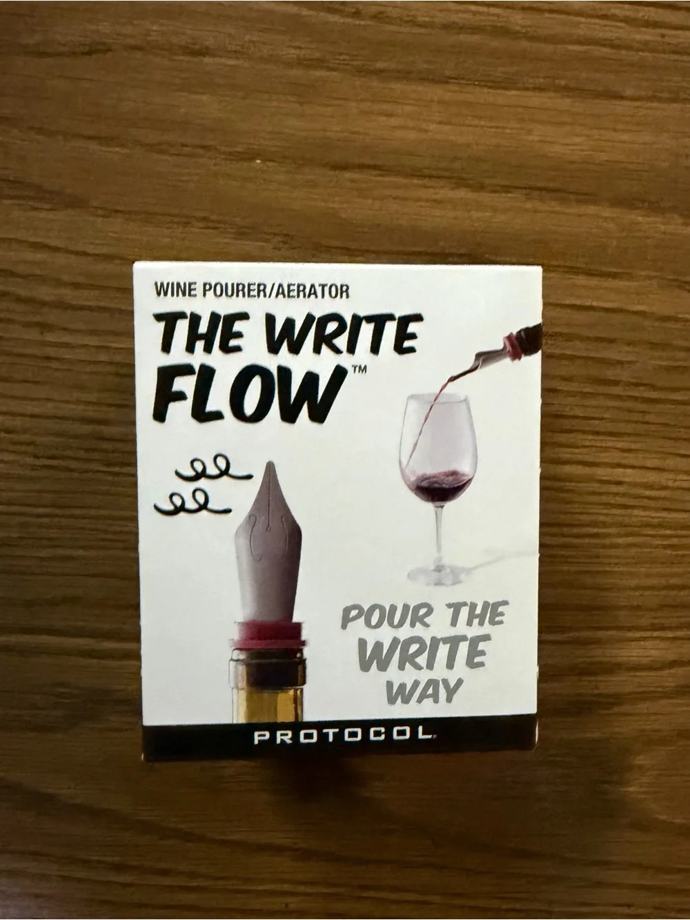 The Write Flow wine pourer/aerator